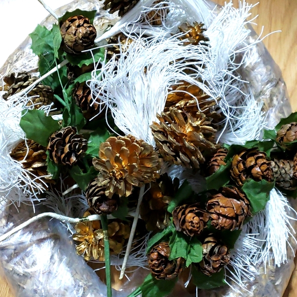 christmas Other - TEXAS BUNDLE 🇨🇱 pinecone decorations & wreath